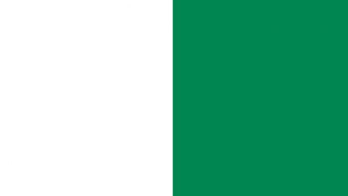 GreenandWhite Flag